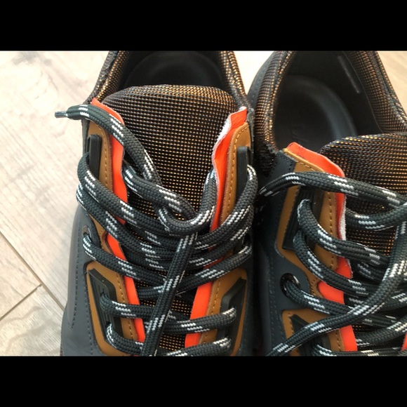 Men’s Lanvin grey/ orange trainers, size 11 us - Picture 3 of 8